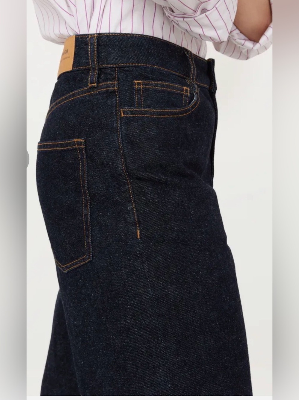 Frank And Oak Courtney Loose Fit Jeans Indigo Blue Hemp Blend Size 30 - Picture 3 of 16